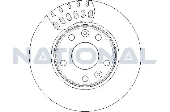 Bremsscheibe Vorderachse National NBD1669 Bild Bremsscheibe Vorderachse National NBD1669
