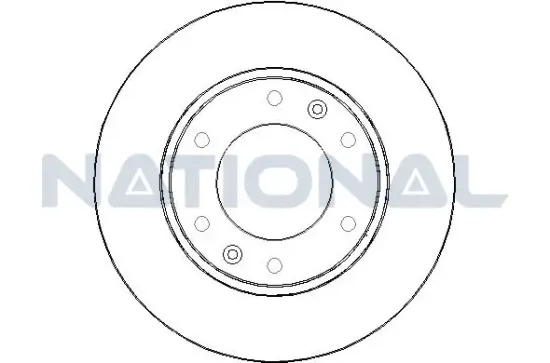 Bremsscheibe Vorderachse National NBD1688 Bild Bremsscheibe Vorderachse National NBD1688