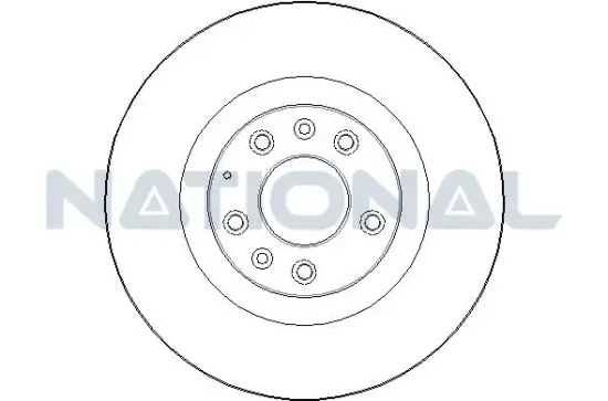 Bremsscheibe Vorderachse National NBD1697 Bild Bremsscheibe Vorderachse National NBD1697