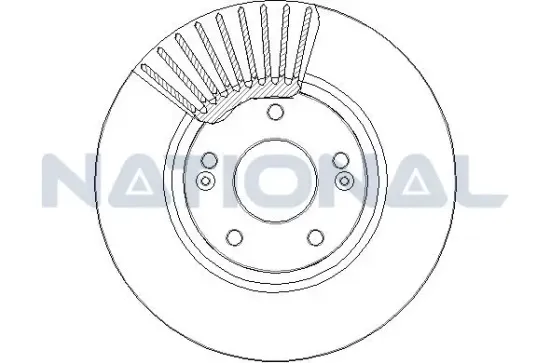 Bremsscheibe Vorderachse National NBD1753 Bild Bremsscheibe Vorderachse National NBD1753