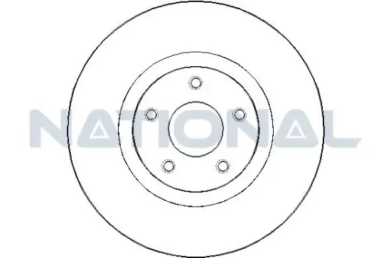 Bremsscheibe Vorderachse National NBD1757 Bild Bremsscheibe Vorderachse National NBD1757