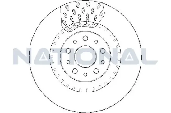 Bremsscheibe Vorderachse National NBD1785 Bild Bremsscheibe Vorderachse National NBD1785