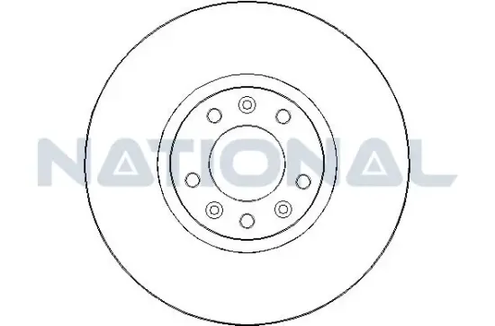 Bremsscheibe Vorderachse National NBD1790 Bild Bremsscheibe Vorderachse National NBD1790