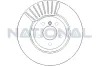 Bremsscheibe Vorderachse National NBD1877
