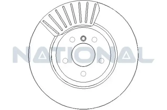 Bremsscheibe Vorderachse National NBD1877 Bild Bremsscheibe Vorderachse National NBD1877