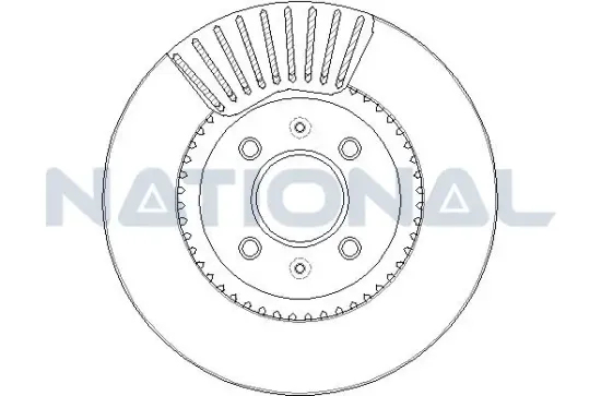 Bremsscheibe Vorderachse National NBD1892 Bild Bremsscheibe Vorderachse National NBD1892