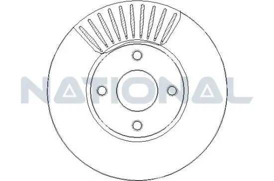 Bremsscheibe Vorderachse National NBD1906 Bild Bremsscheibe Vorderachse National NBD1906