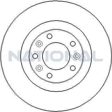 Bremsscheibe Hinterachse National NBD1924 Bild Bremsscheibe Hinterachse National NBD1924