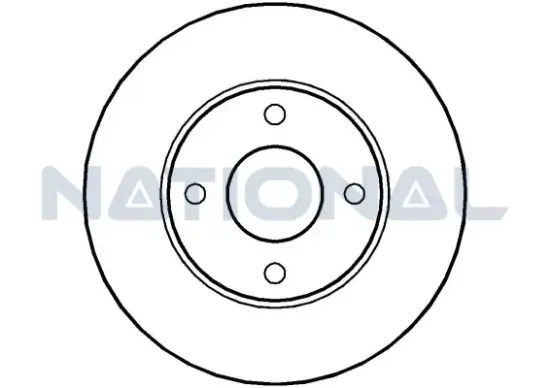 Bremsscheibe Vorderachse National NBD313 Bild Bremsscheibe Vorderachse National NBD313