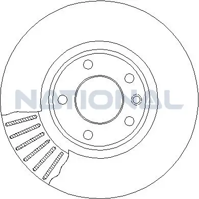 Bremsscheibe Vorderachse National NBD432 Bild Bremsscheibe Vorderachse National NBD432