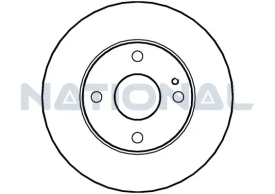 Bremsscheibe Vorderachse National NBD522 Bild Bremsscheibe Vorderachse National NBD522