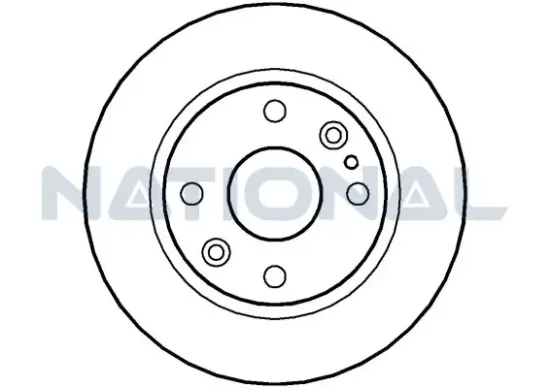 Bremsscheibe Hinterachse National NBD523 Bild Bremsscheibe Hinterachse National NBD523