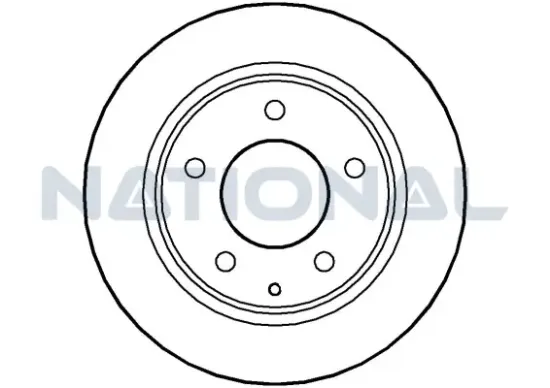 Bremsscheibe Hinterachse National NBD525 Bild Bremsscheibe Hinterachse National NBD525