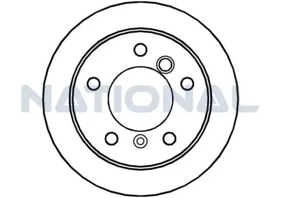 Bremsscheibe Hinterachse National NBD789 Bild Bremsscheibe Hinterachse National NBD789