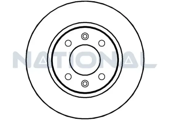 Bremsscheibe Vorderachse National NBD798 Bild Bremsscheibe Vorderachse National NBD798