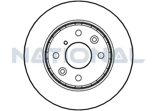 Bremsscheibe Vorderachse National NBD945 Bild Bremsscheibe Vorderachse National NBD945