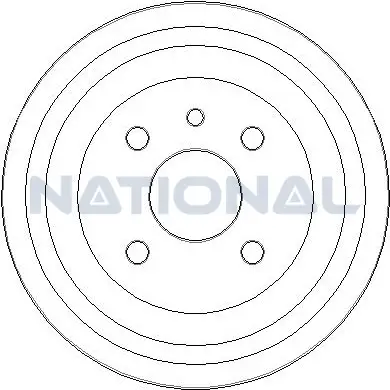 Bremstrommel Hinterachse National NDR014 Bild Bremstrommel Hinterachse National NDR014