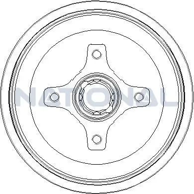 Bremstrommel Hinterachse National NDR017 Bild Bremstrommel Hinterachse National NDR017