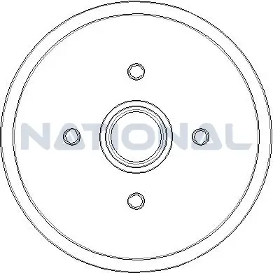 Bremstrommel Hinterachse National NDR042 Bild Bremstrommel Hinterachse National NDR042