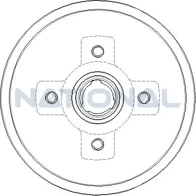 Bremstrommel Hinterachse National NDR043 Bild Bremstrommel Hinterachse National NDR043
