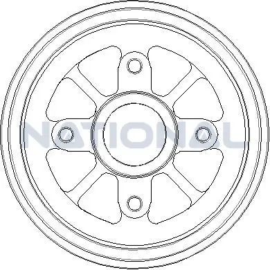 Bremstrommel Hinterachse National NDR152 Bild Bremstrommel Hinterachse National NDR152