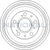 Bremstrommel Hinterachse National NDR214