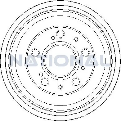 Bremstrommel Hinterachse National NDR214 Bild Bremstrommel Hinterachse National NDR214