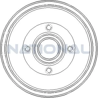 Bremstrommel Hinterachse National NDR244 Bild Bremstrommel Hinterachse National NDR244