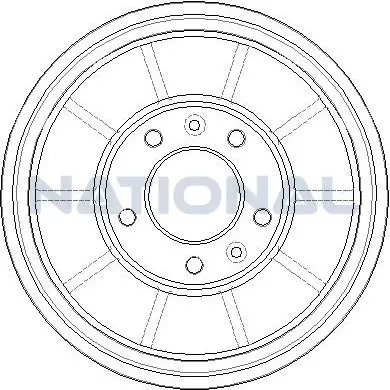 Bremstrommel Hinterachse National NDR362 Bild Bremstrommel Hinterachse National NDR362