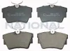 Bremsbelagsatz, Scheibenbremse Hinterachse National NP2023