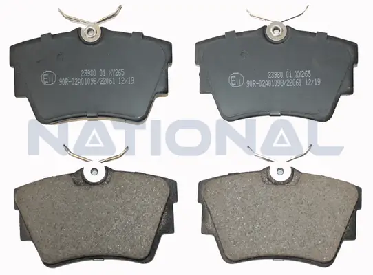 Bremsbelagsatz, Scheibenbremse Hinterachse National NP2023 Bild Bremsbelagsatz, Scheibenbremse Hinterachse National NP2023