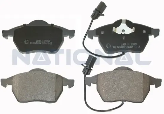 Bremsbelagsatz, Scheibenbremse Vorderachse National NP2044 Bild Bremsbelagsatz, Scheibenbremse Vorderachse National NP2044