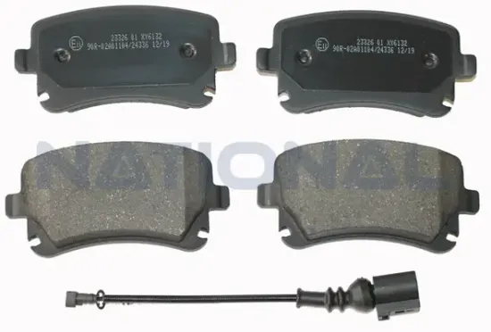 Bremsbelagsatz, Scheibenbremse Hinterachse National NP2283 Bild Bremsbelagsatz, Scheibenbremse Hinterachse National NP2283