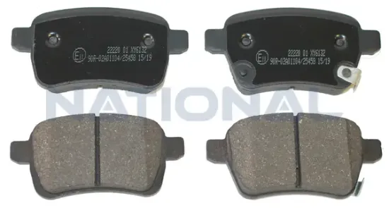 Bremsbelagsatz, Scheibenbremse Hinterachse National NP2842 Bild Bremsbelagsatz, Scheibenbremse Hinterachse National NP2842