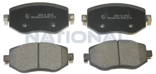 Bremsbelagsatz, Scheibenbremse Vorderachse National NP2890 Bild Bremsbelagsatz, Scheibenbremse Vorderachse National NP2890
