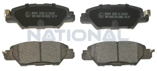 Bremsbelagsatz, Scheibenbremse Hinterachse National NP2907 Bild Bremsbelagsatz, Scheibenbremse Hinterachse National NP2907