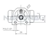 Radbremszylinder Hinterachse National NWC5009 Bild Radbremszylinder Hinterachse National NWC5009