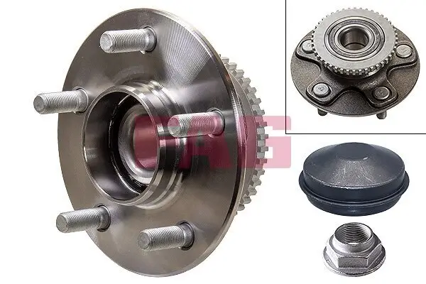 Radlagersatz Hinterachse Schaeffler FAG 713 6139 70