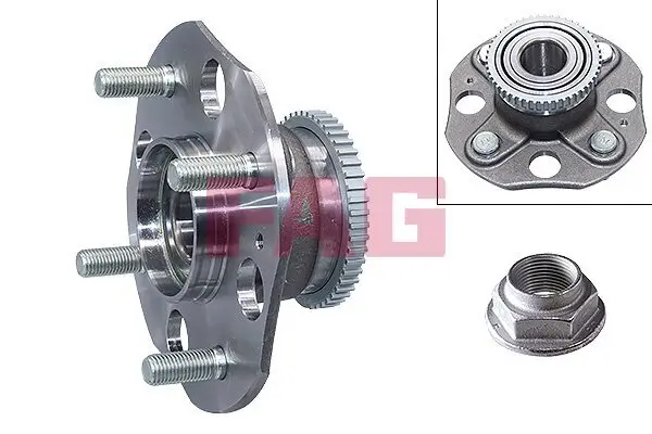 Radlagersatz Hinterachse Schaeffler FAG 713 6177 90