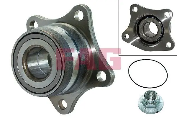 Radlagersatz Hinterachse Schaeffler FAG 713 6181 90