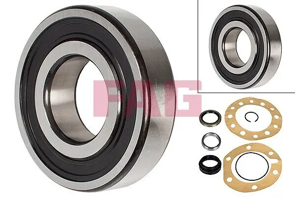 Radlagersatz Hinterachse Schaeffler FAG 713 6186 50