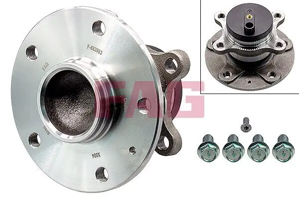 Radlagersatz Hinterachse Schaeffler FAG 713 6235 40