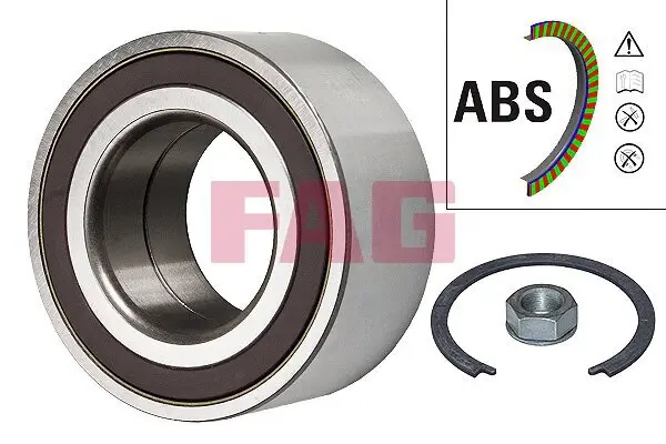 Radlagersatz Vorderachse Schaeffler FAG 713 6400 20