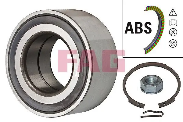 Radlagersatz Vorderachse Schaeffler FAG 713 6400 40