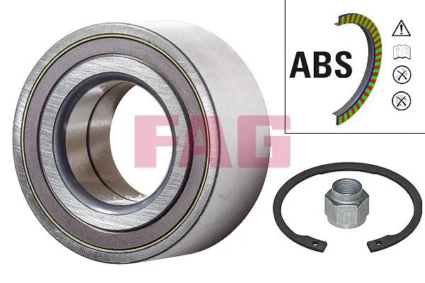 Radlagersatz Vorderachse Schaeffler FAG 713 6505 80