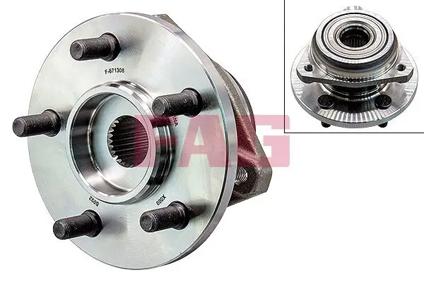 Radlagersatz Vorderachse Schaeffler FAG 713 6700 40
