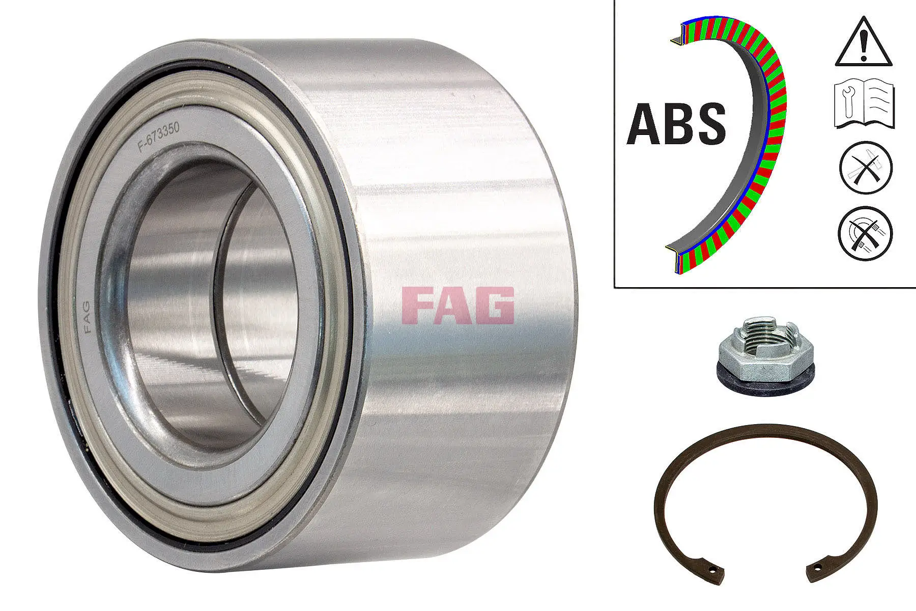 Radlagersatz Hinterachse Schaeffler FAG 713 6971 60