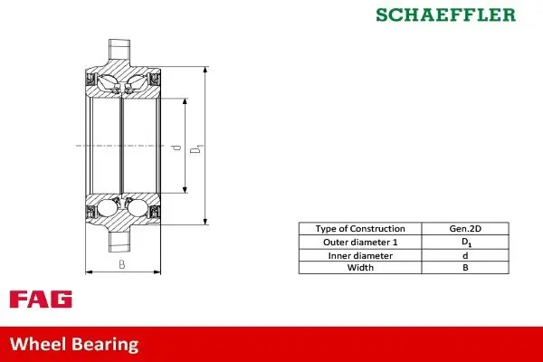 Radlagersatz Schaeffler FAG 713 6123 30 Bild Radlagersatz Schaeffler FAG 713 6123 30