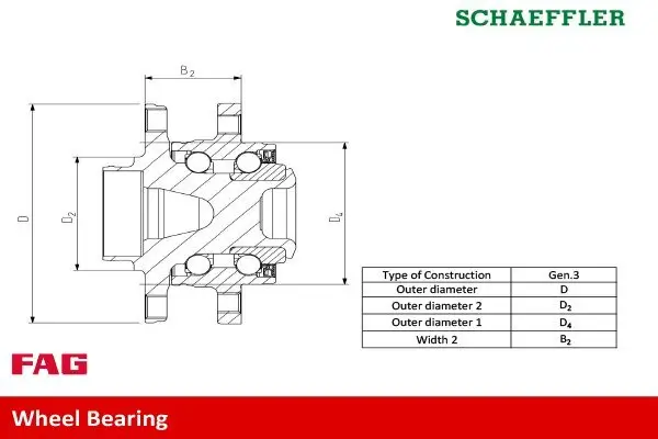 Radlagersatz Schaeffler FAG 713 6789 80 Bild Radlagersatz Schaeffler FAG 713 6789 80