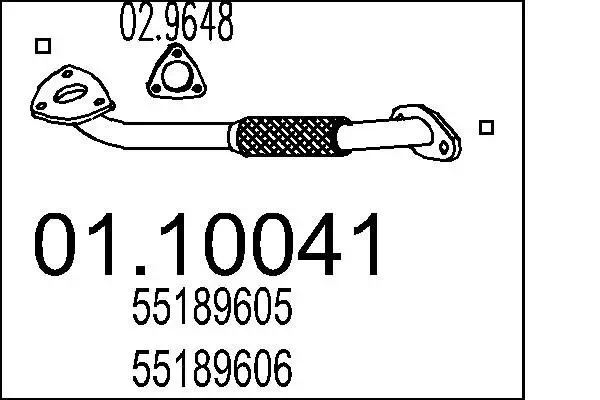 Abgasrohr MTS 01.10041